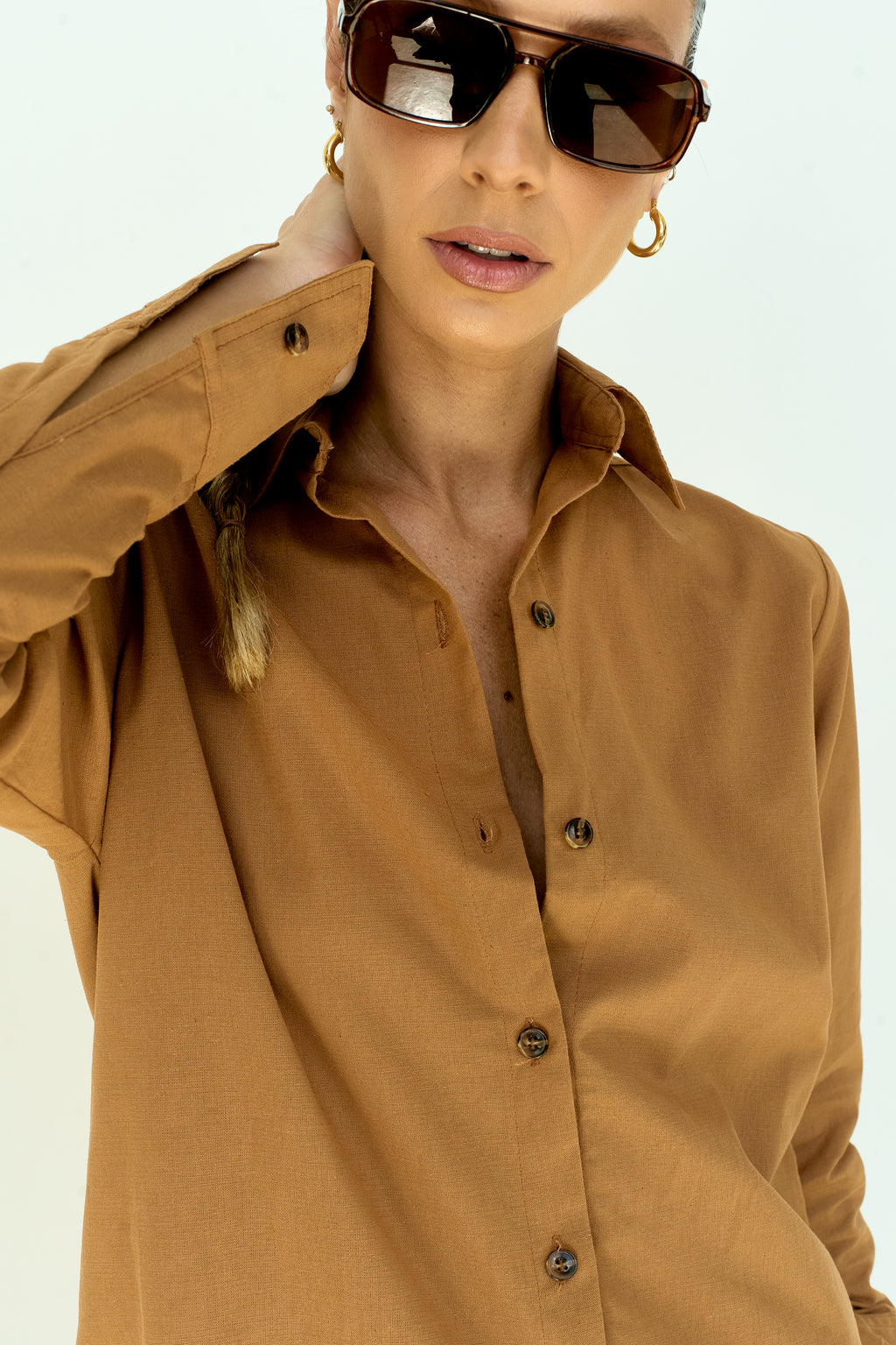 CAMISA LINHO MOCCA