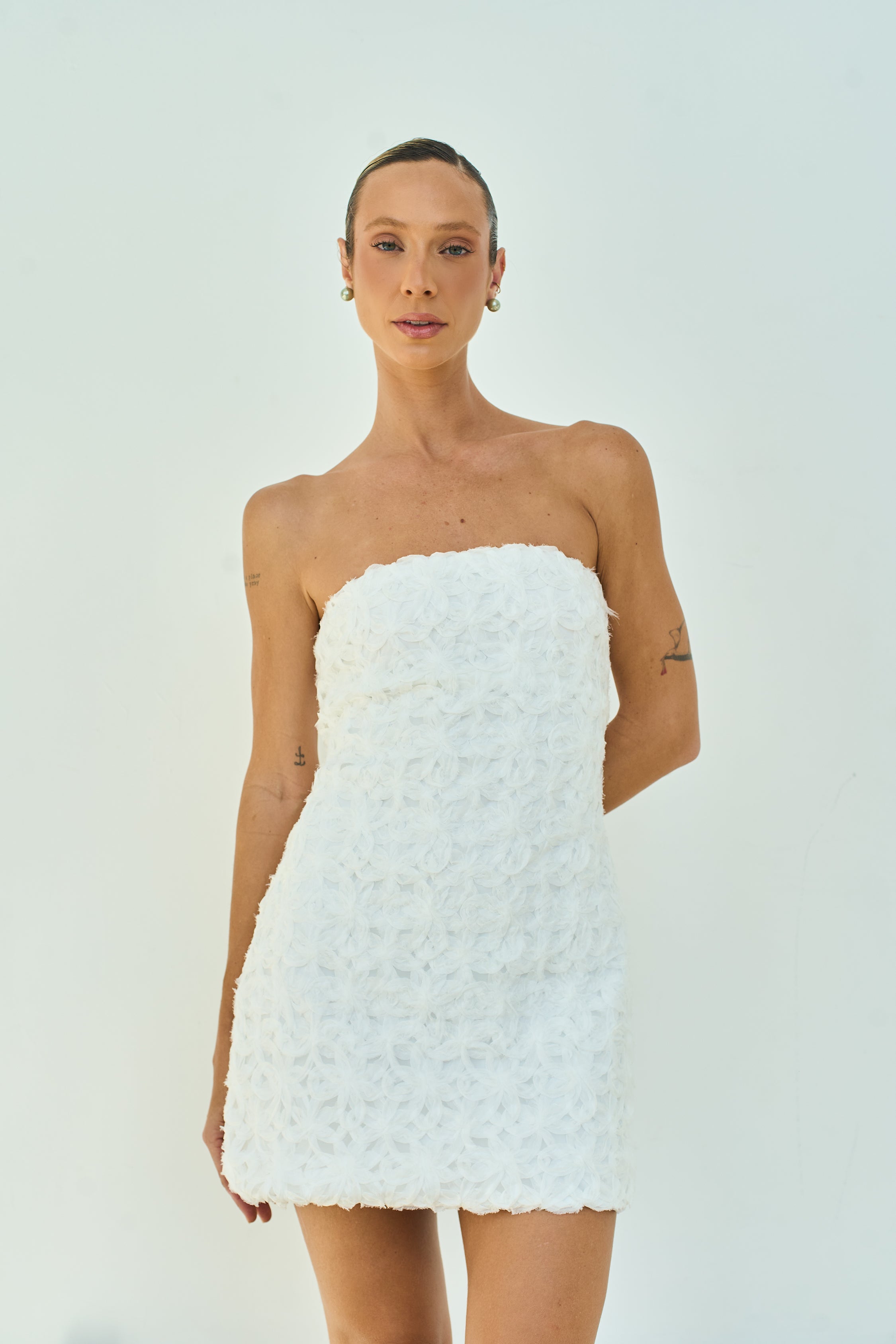 VESTIDO CURTO BOTÂNICO