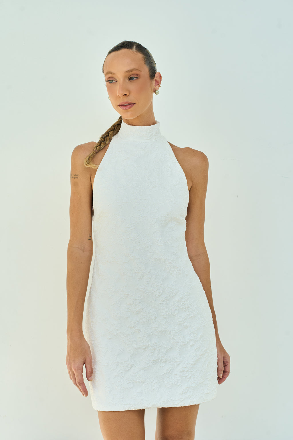 VESTIDO CURTO JACQUARD