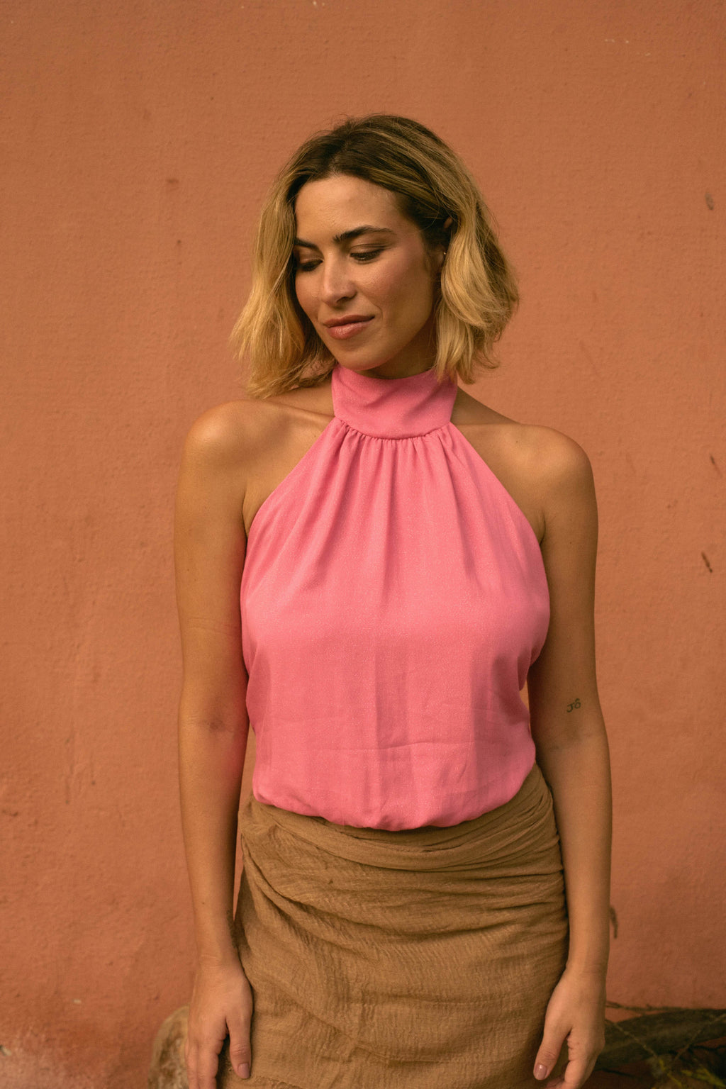 BLUSA FRENTE ÚNICA ROSA - BOOBOO