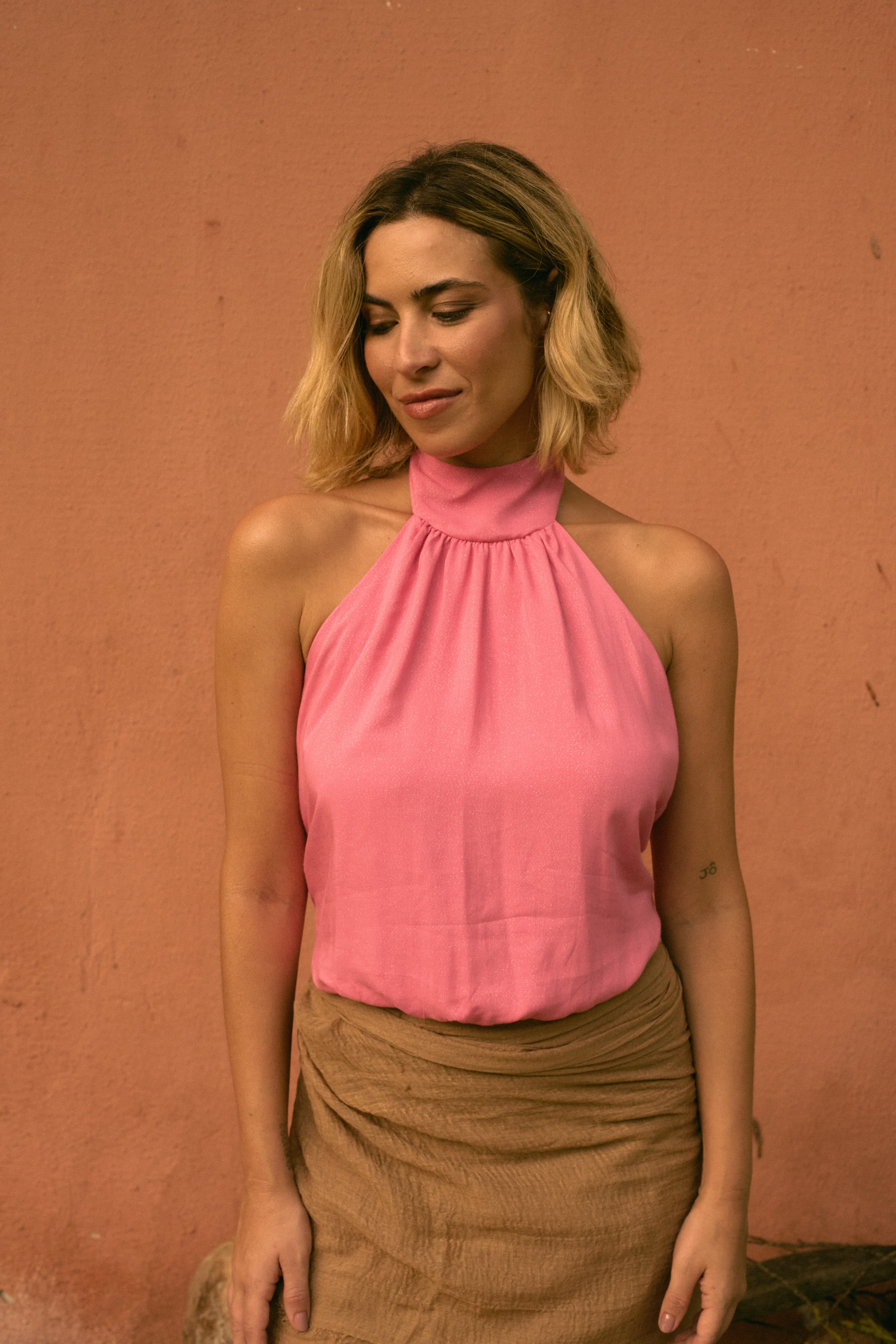 BLUSA FRENTE ÚNICA ROSA