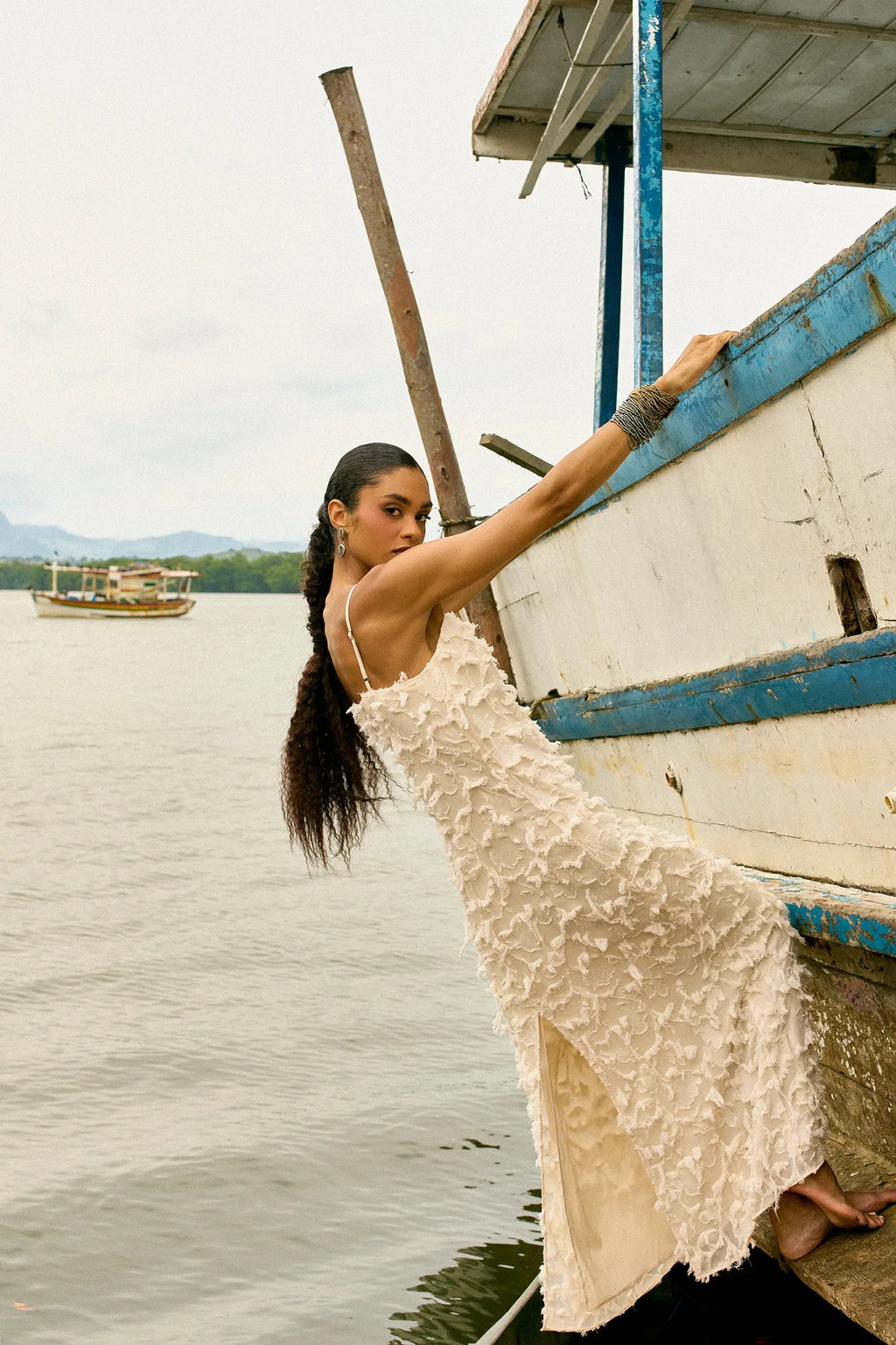 VESTIDO MIDI PÉTALAS - BOOBOO