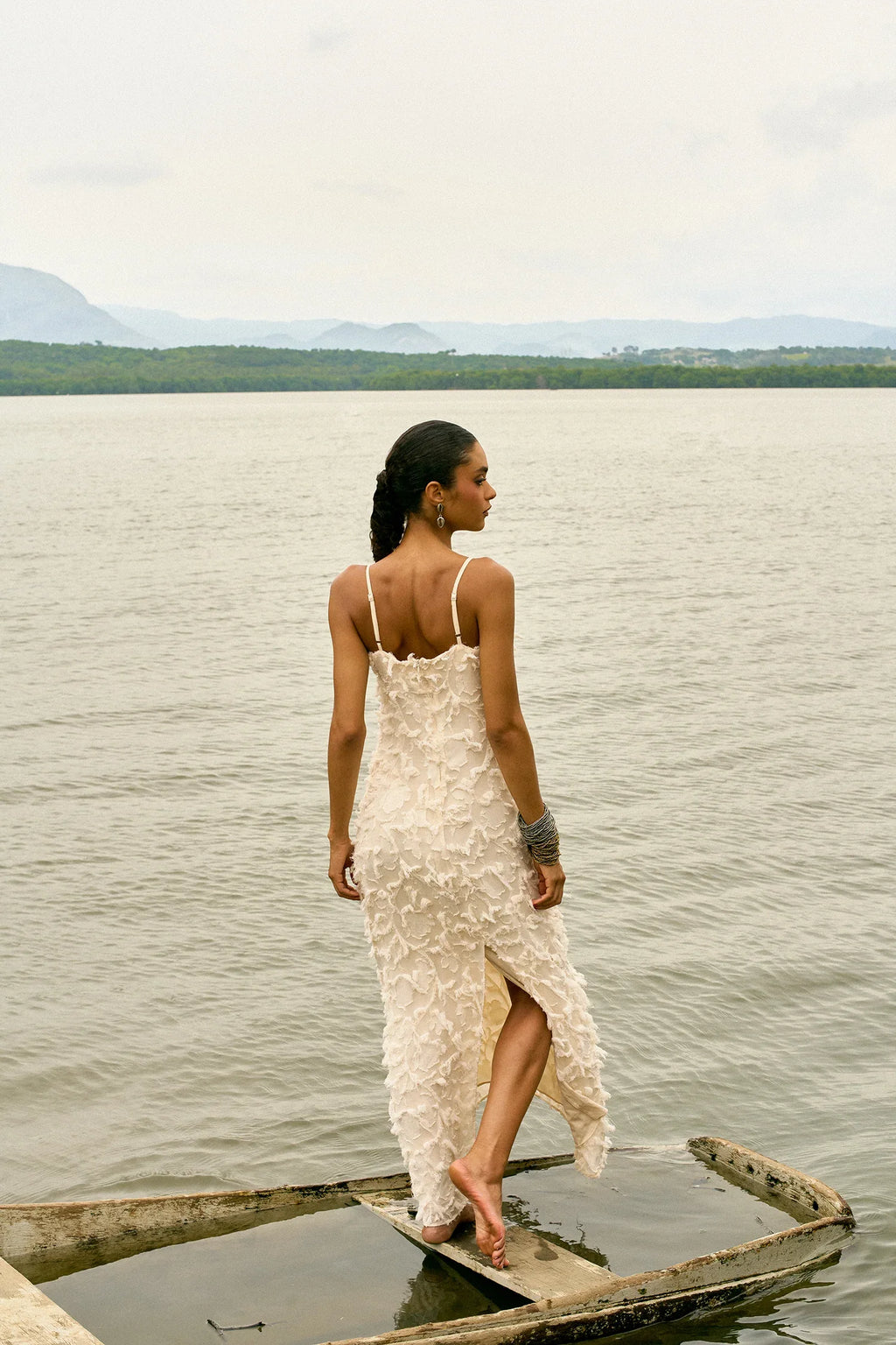 VESTIDO MIDI PÉTALAS - BOOBOO