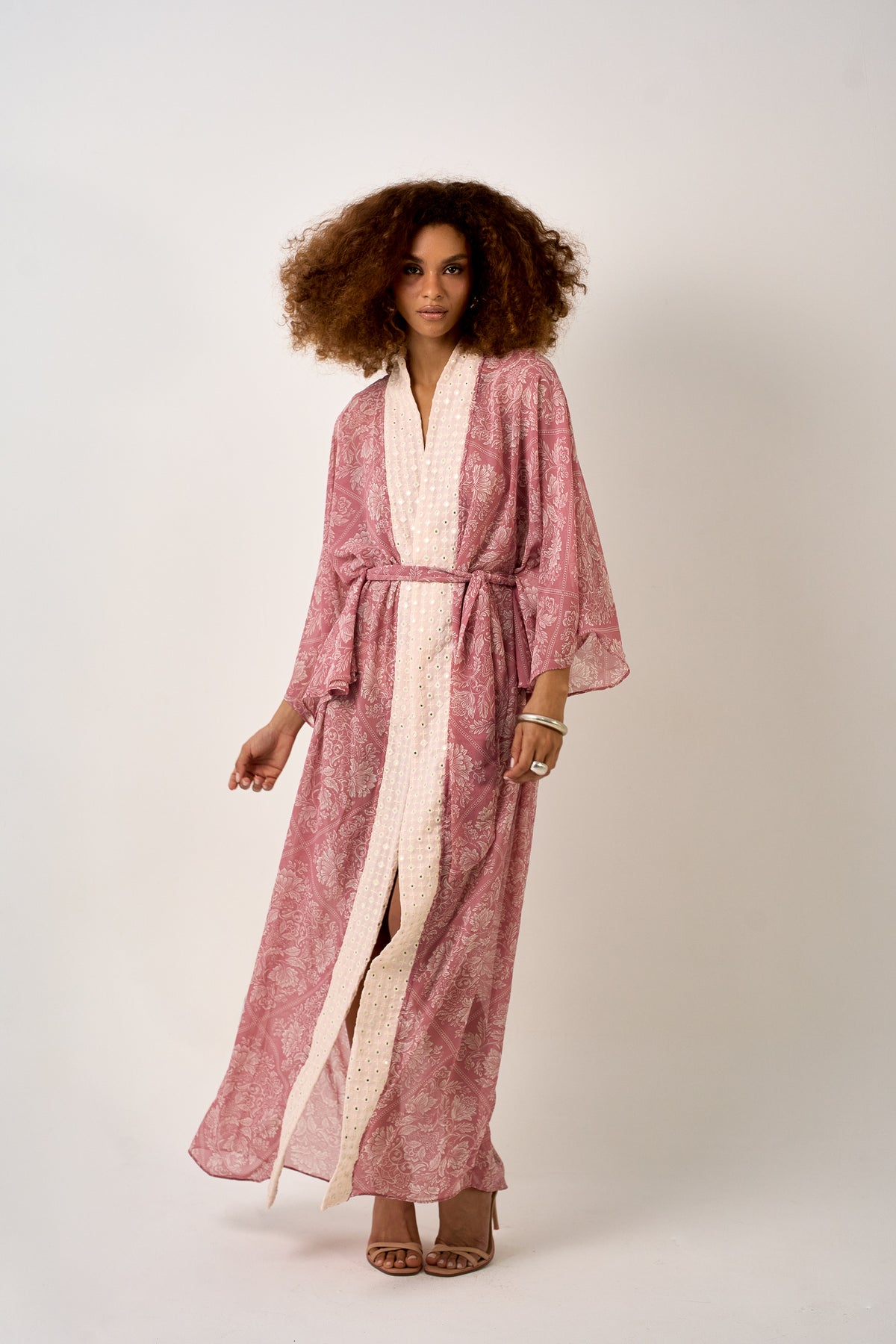 KIMONO LONGO PAISLEY ROSE