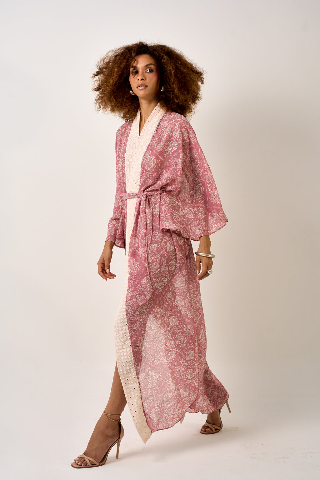 KIMONO LONGO PAISLEY ROSE