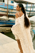 CONJUNTO KAFTAN + VESTIDO CURTO PÉTALAS