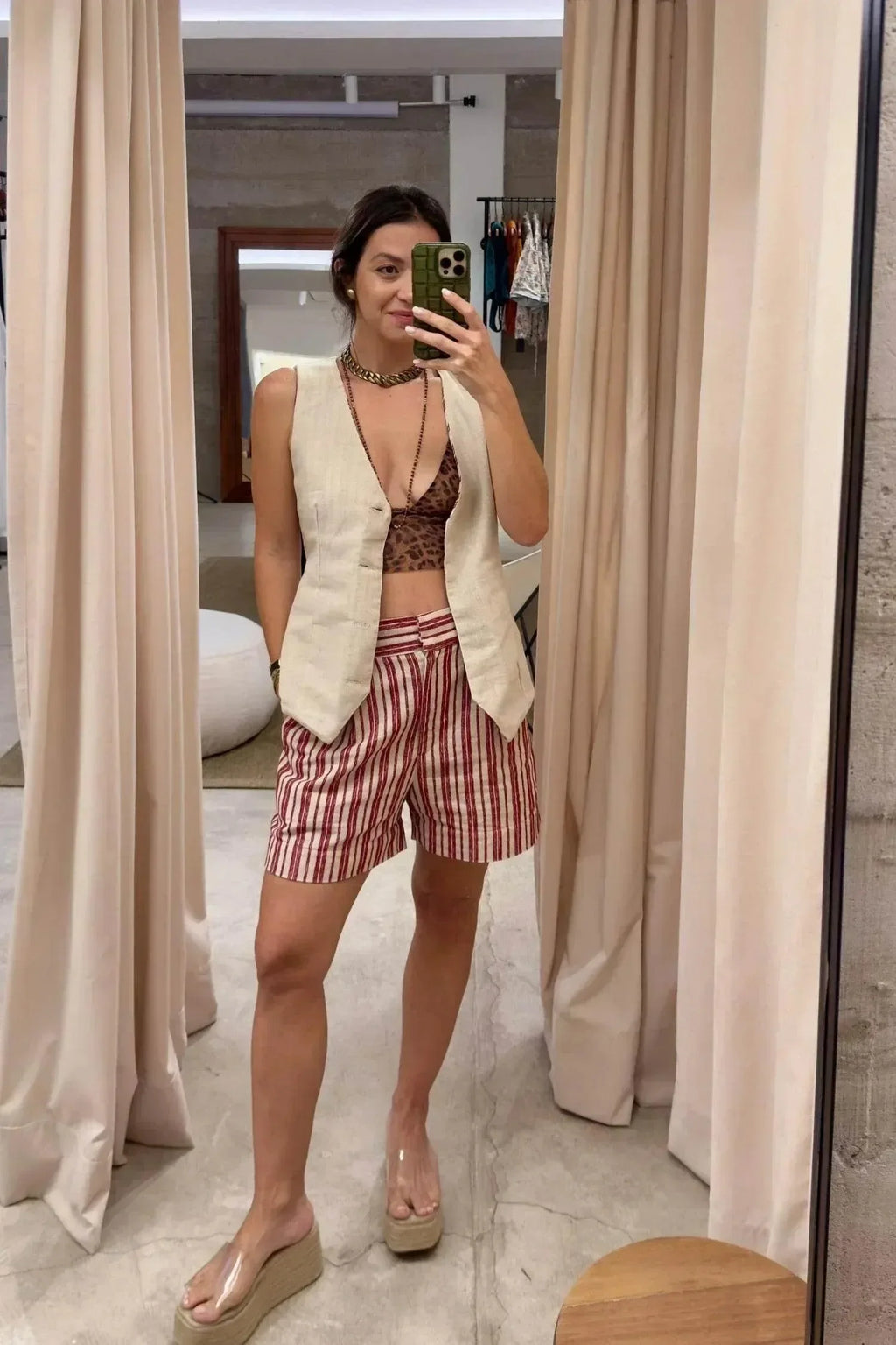 COLETE LISTRADO VINHO E AREIA-BOOBOO