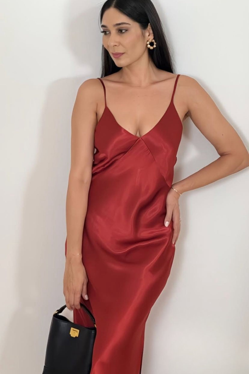 SLIP DRESS TELHA