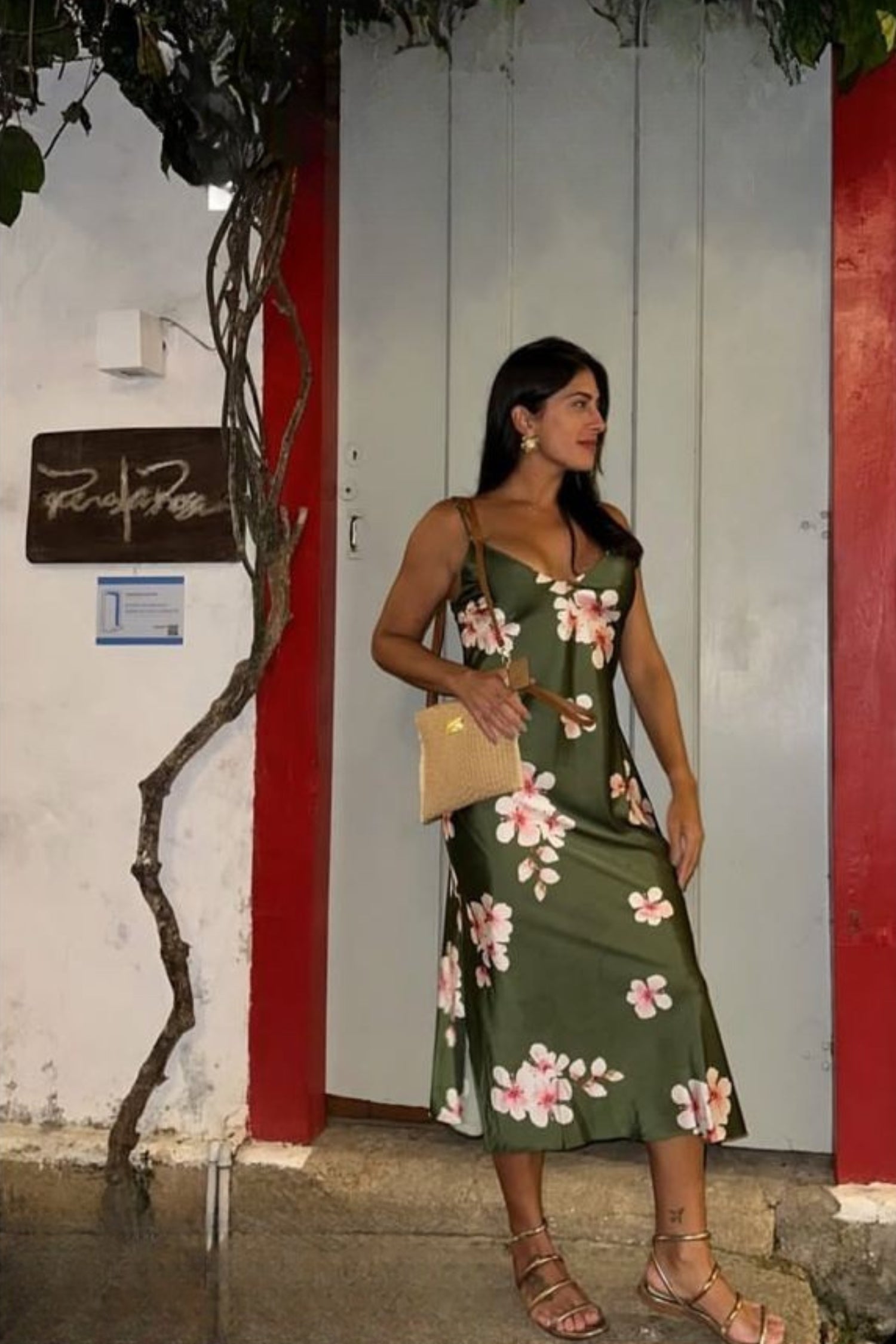 SLIP DRESS CEREJEIRA
