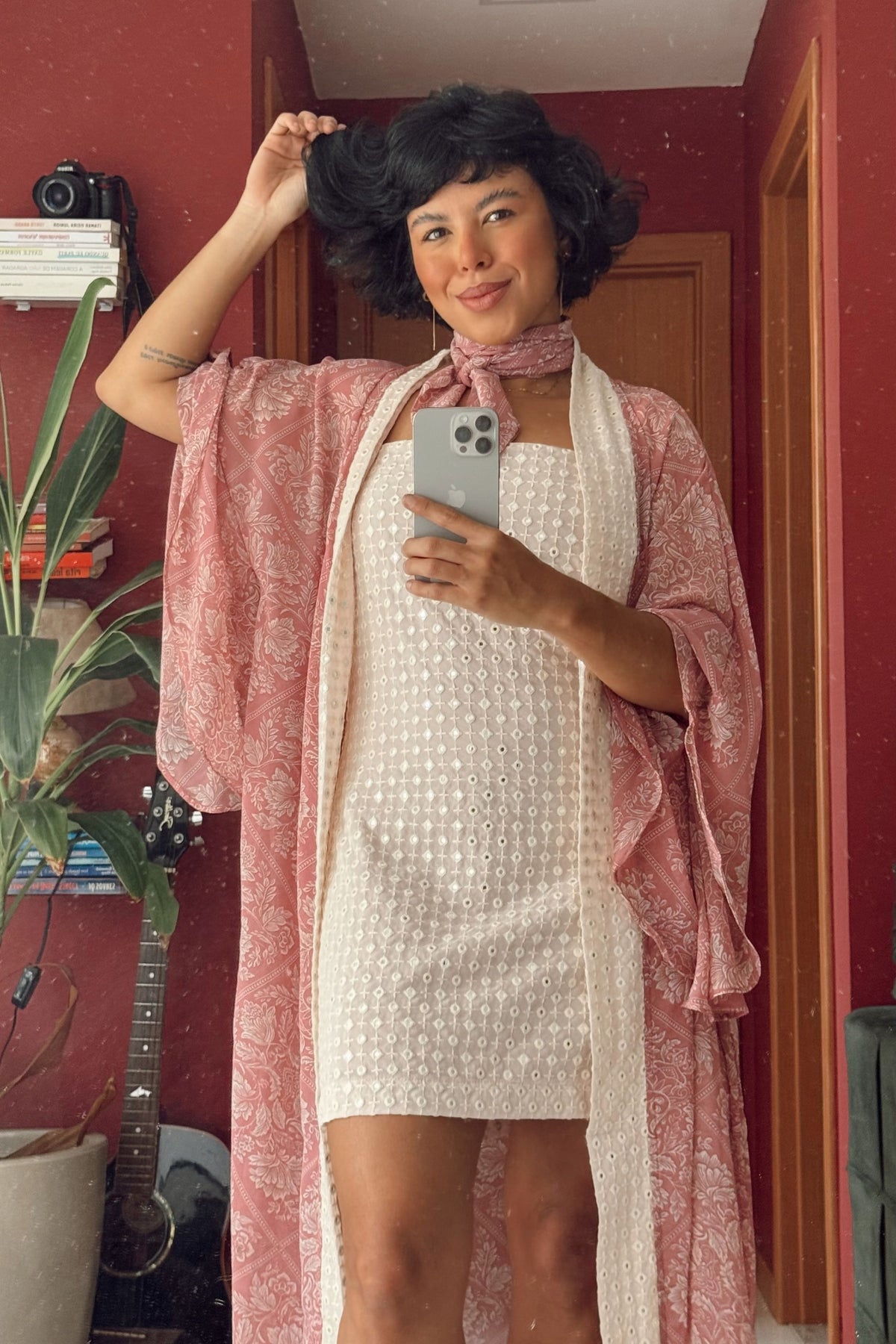 KIMONO LONGO PAISLEY ROSE