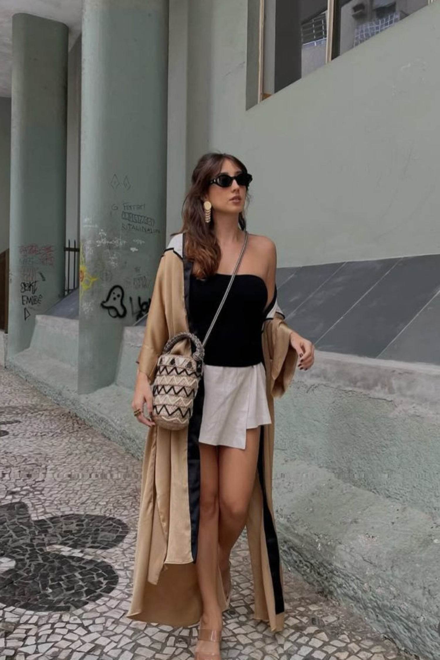 KIMONO TRICOLOR LONGO - BOOBOO