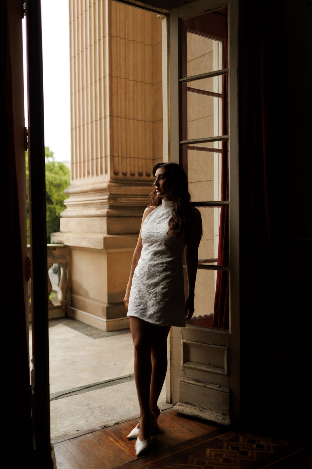 VESTIDO CURTO JACQUARD