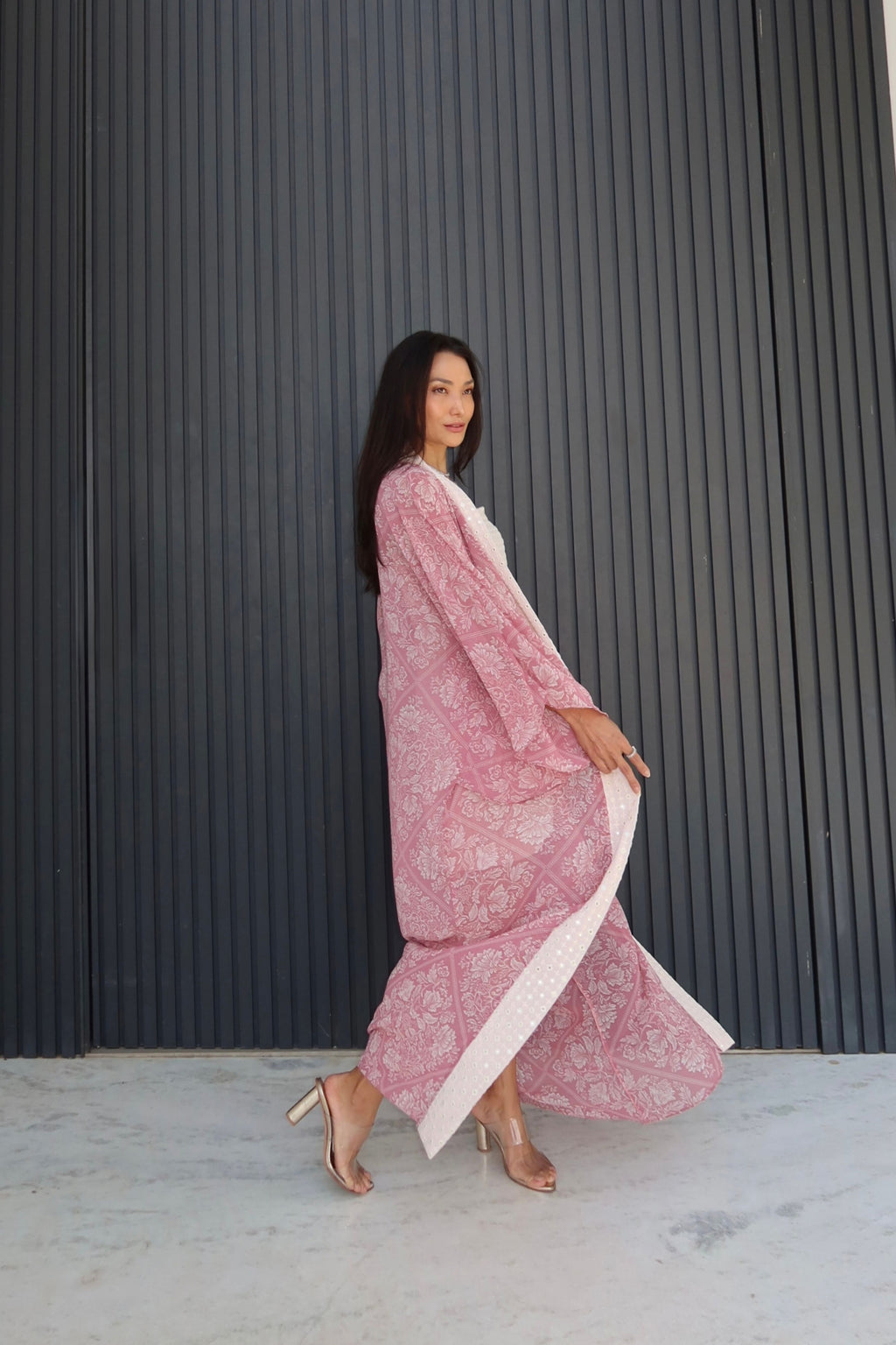 KIMONO LONGO PAISLEY ROSE
