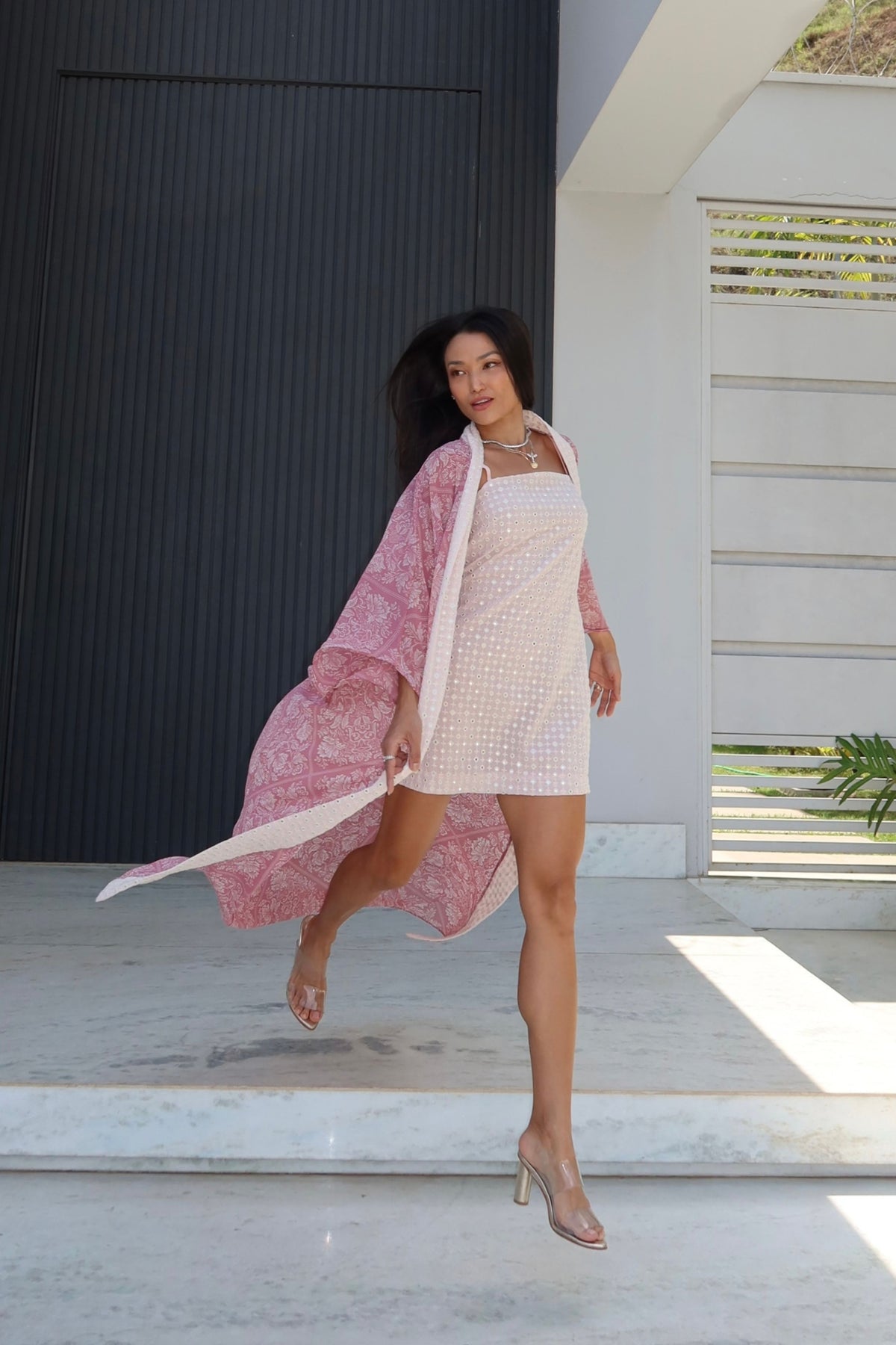 KIMONO LONGO PAISLEY ROSE