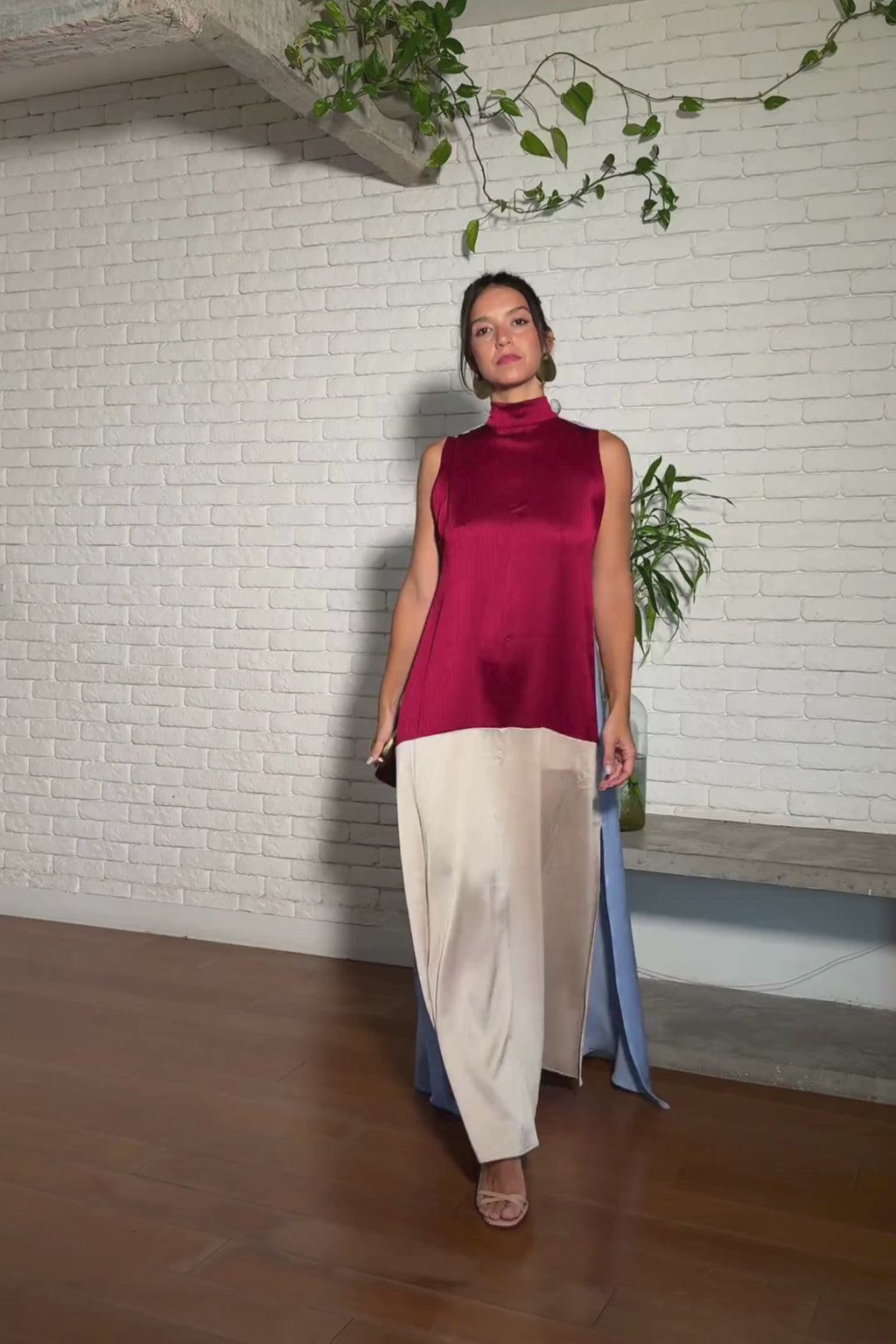 VESTIDO FESTA COLOR BLOCK