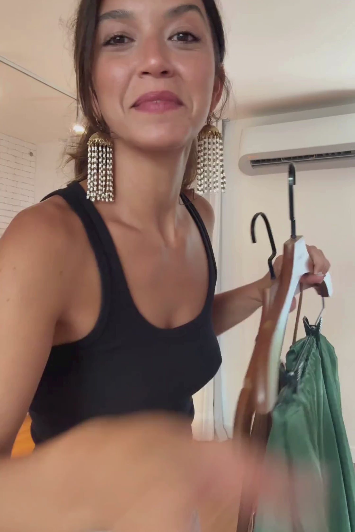 VESTIDO FESTA MARROM