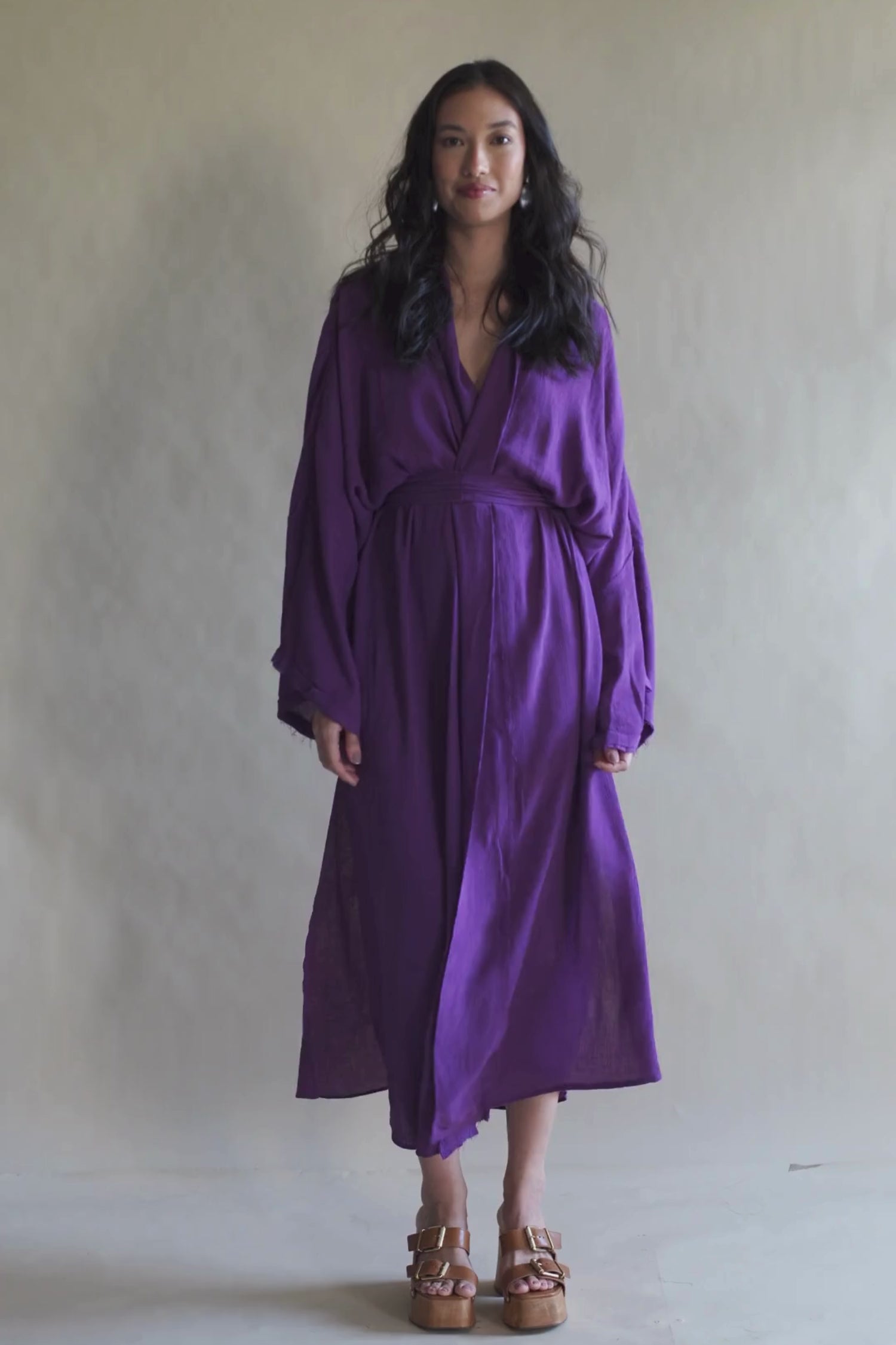 KIMONO YOKO LONGO PÚRPURA