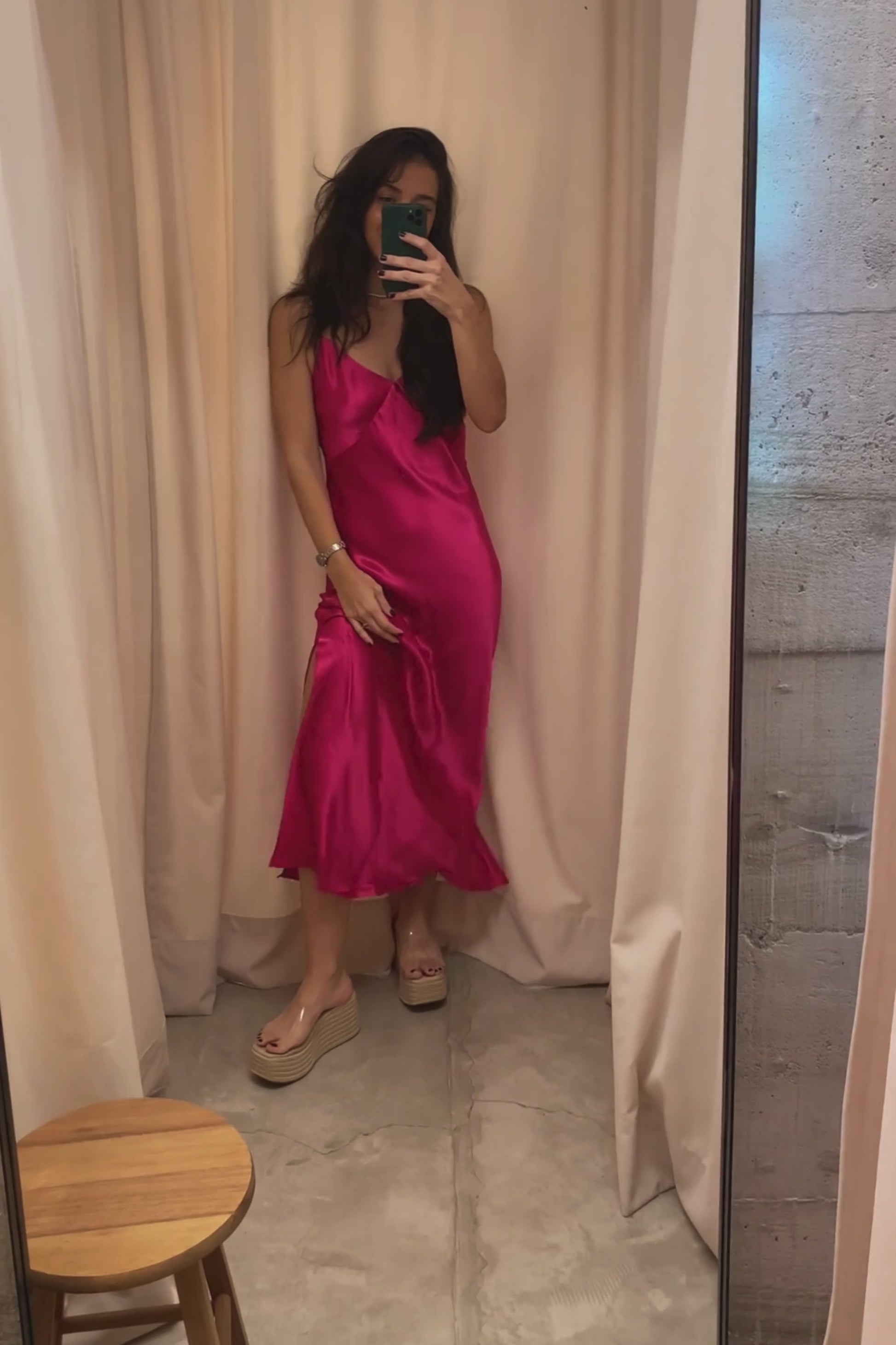 SLIP DRESS ROSA