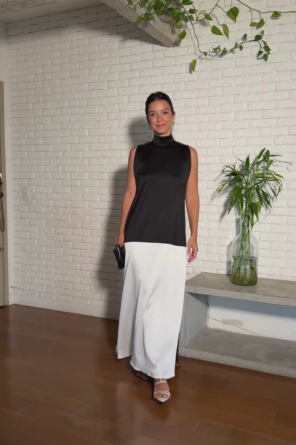 VESTIDO FESTA COLOR BLOCK BLACK