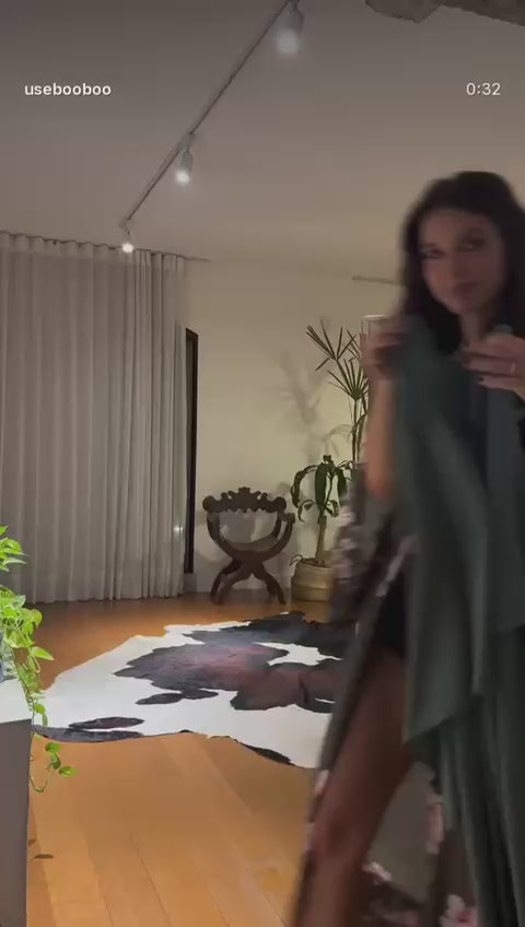 VESTIDO LONGO CAMADA VERDE