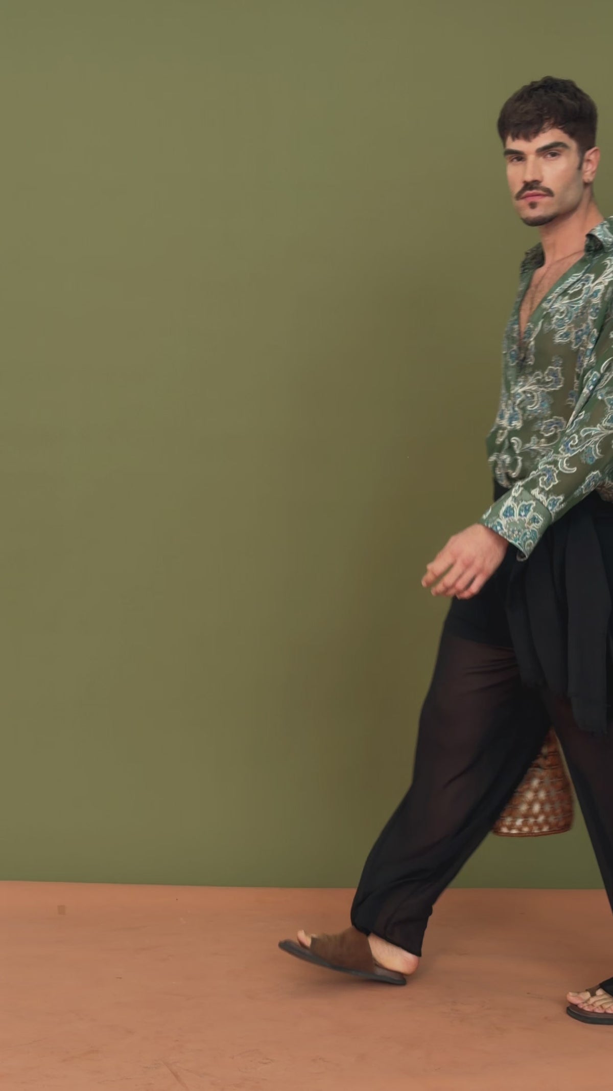 CAMISA ESTAMPADA VERDE