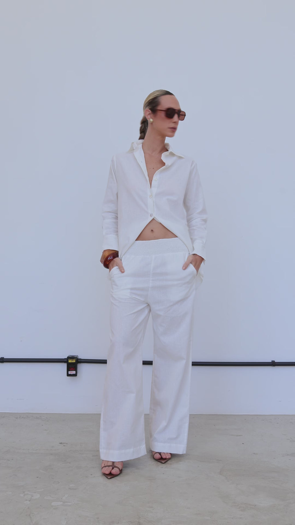 CAMISA LINHO OFF WHITE